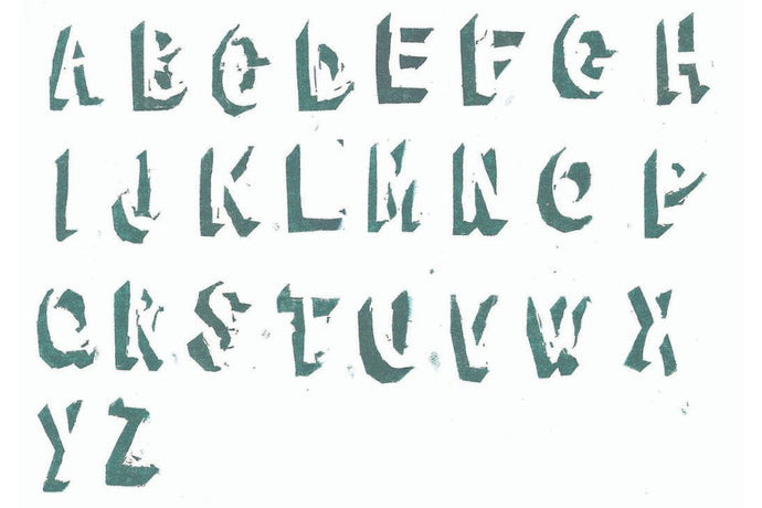 Make your own alphabet stamps