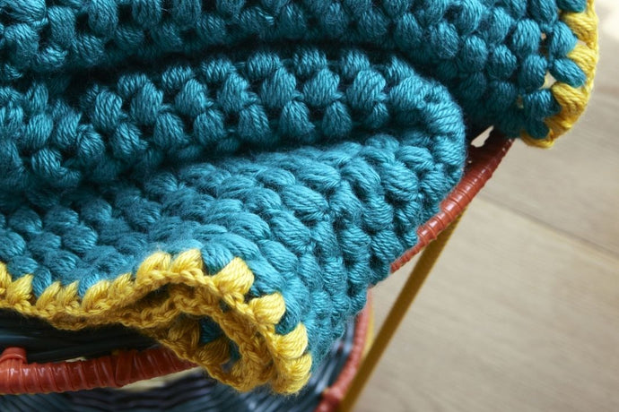 Make an Emerald Wrap Using Puff Stitch Crochet Techniques