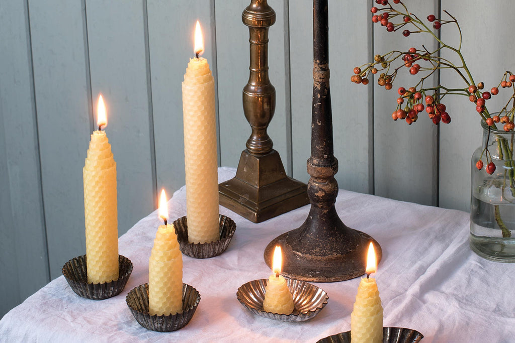Hand Rolled Beeswax Candles — Darach Social Croft