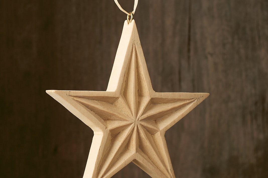 wooden christmas stars