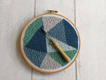 Load image into Gallery viewer, Geo punch needle kit for the beginner: Kit + Guide
