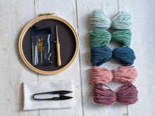 Load image into Gallery viewer, Geo punch needle kit for the beginner: Kit + Guide
