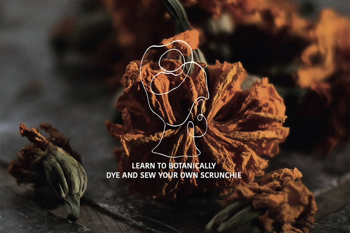 Learn to botanically dye and sew your own scrunchie E-book