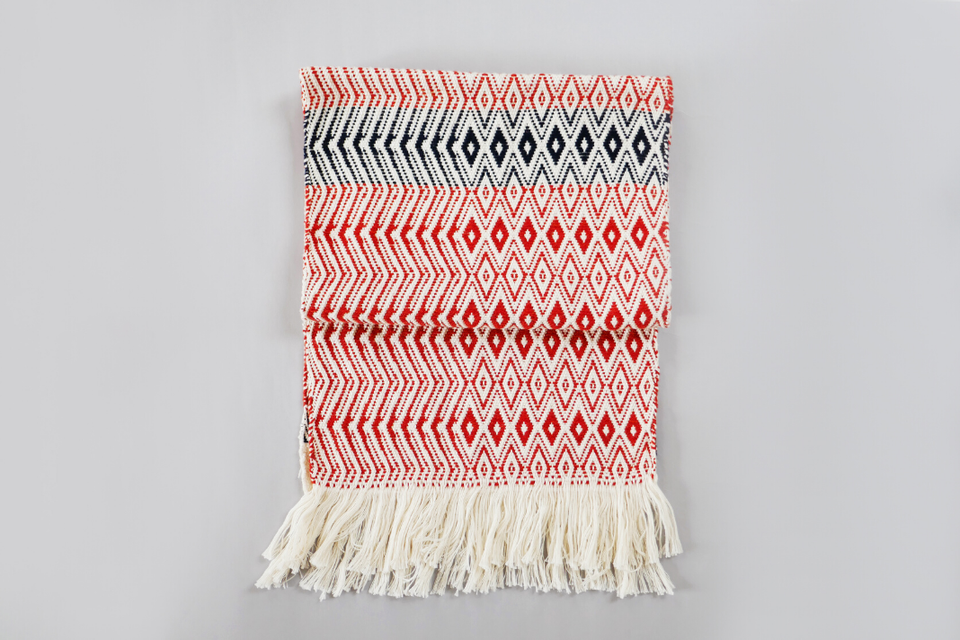 Handwoven lambswool scarf by Whelan's Weaving