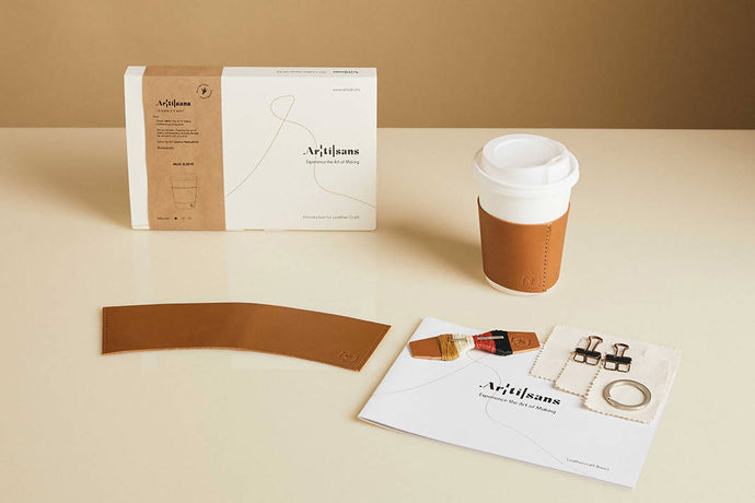 Premium Leather Cup Sleeve: Kit + Guide