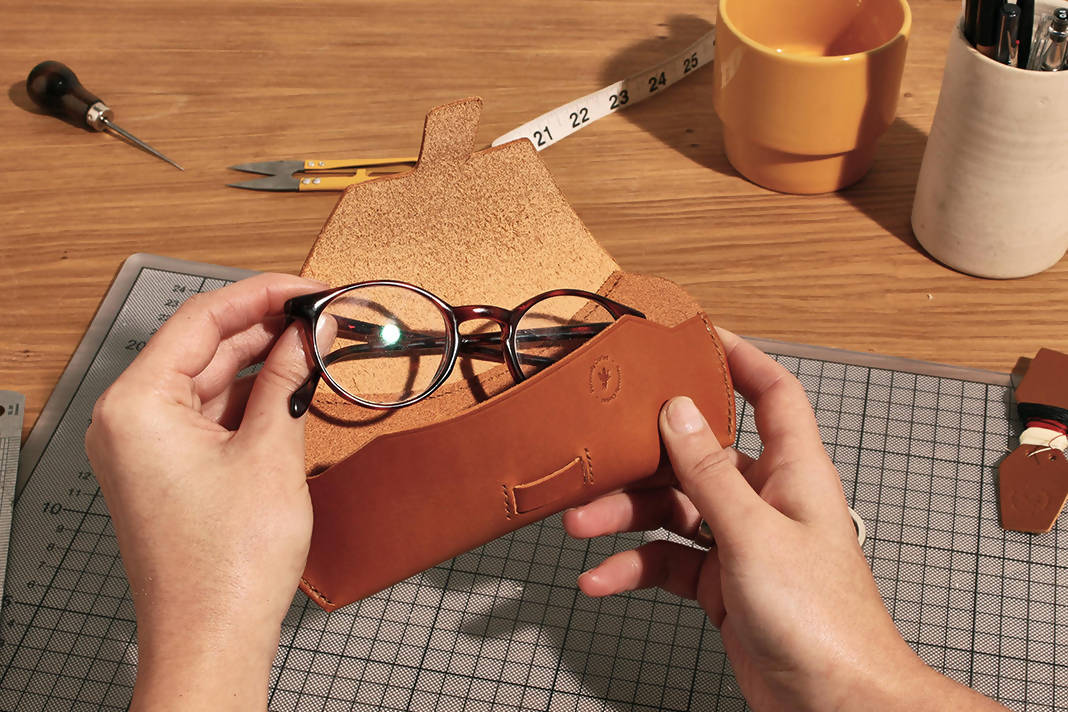 Make Your Own Leather Glasses Case: Kit + Guide