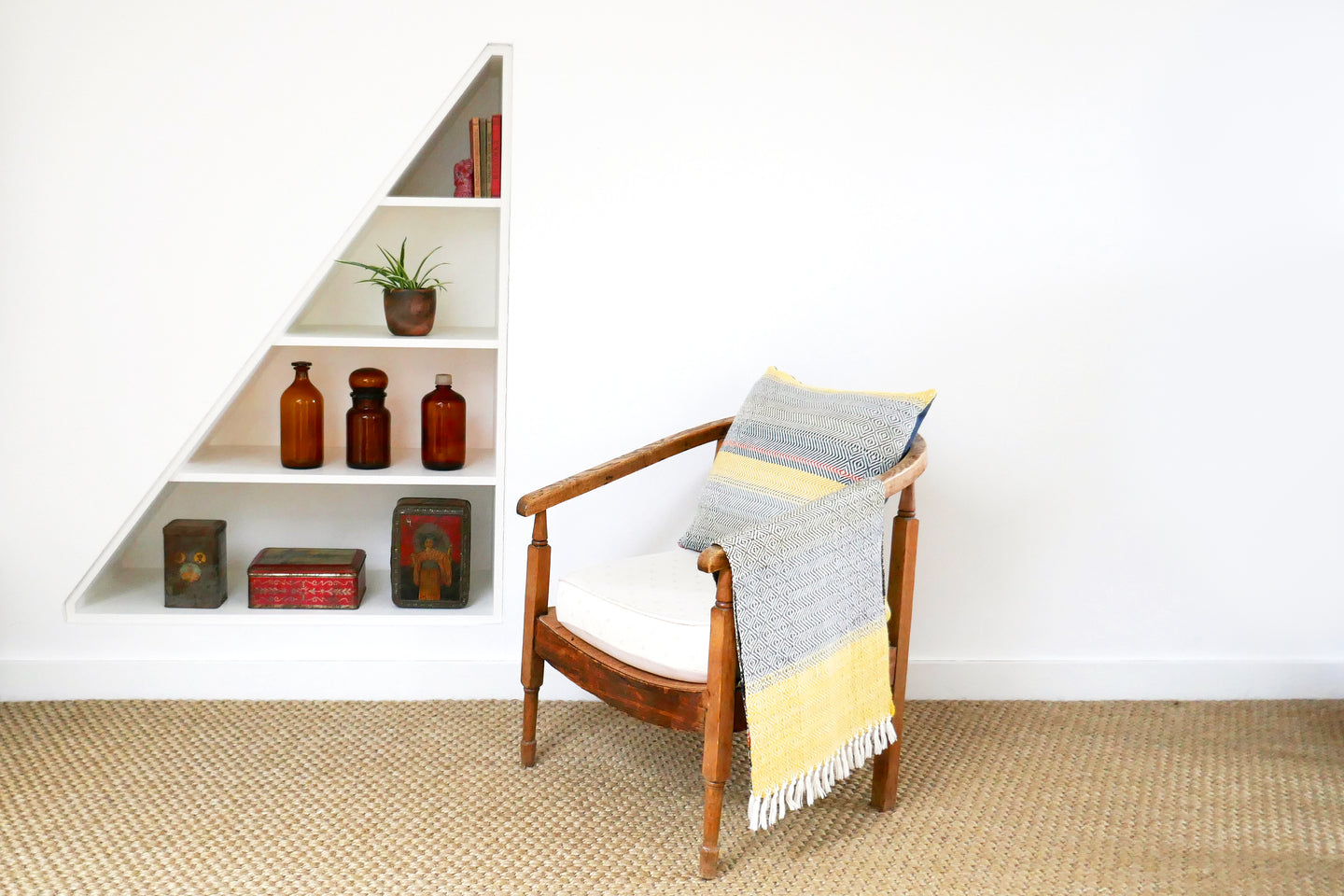 Handwoven cushion by Whelan's Weaving