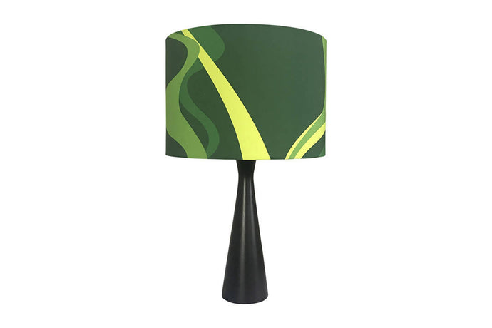 Drum Lampshade with Emerald Silhouette Fabric: Kit + Guide