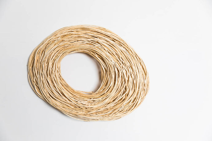 White woven wall sculpture