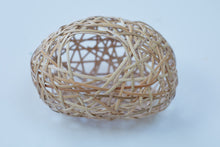 Load image into Gallery viewer, The finished woven basket, using lapping cane.
