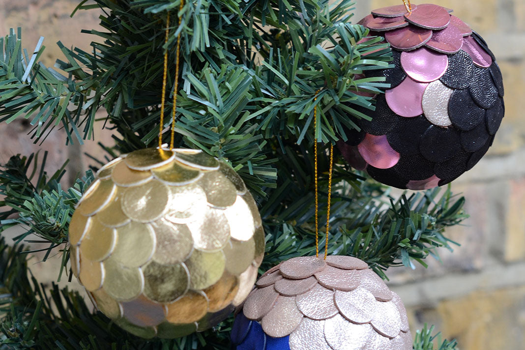 Make an Upcycled Leather Bauble: Kit + Guide