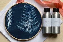 Load image into Gallery viewer, Learn how to make a cyanotype embroidery hoop: Kit + Guide
