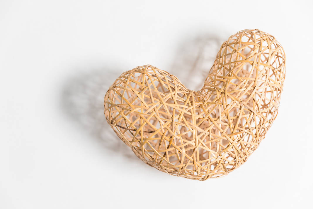 Woven Heart sculpture