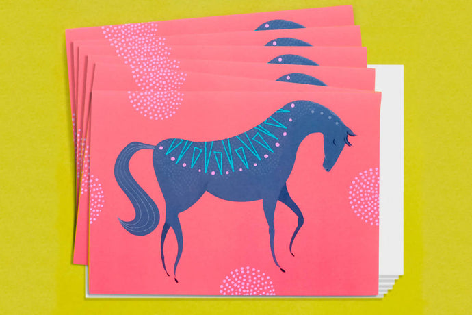 Sun horse pack of 6 greetings cards: Greetings cards